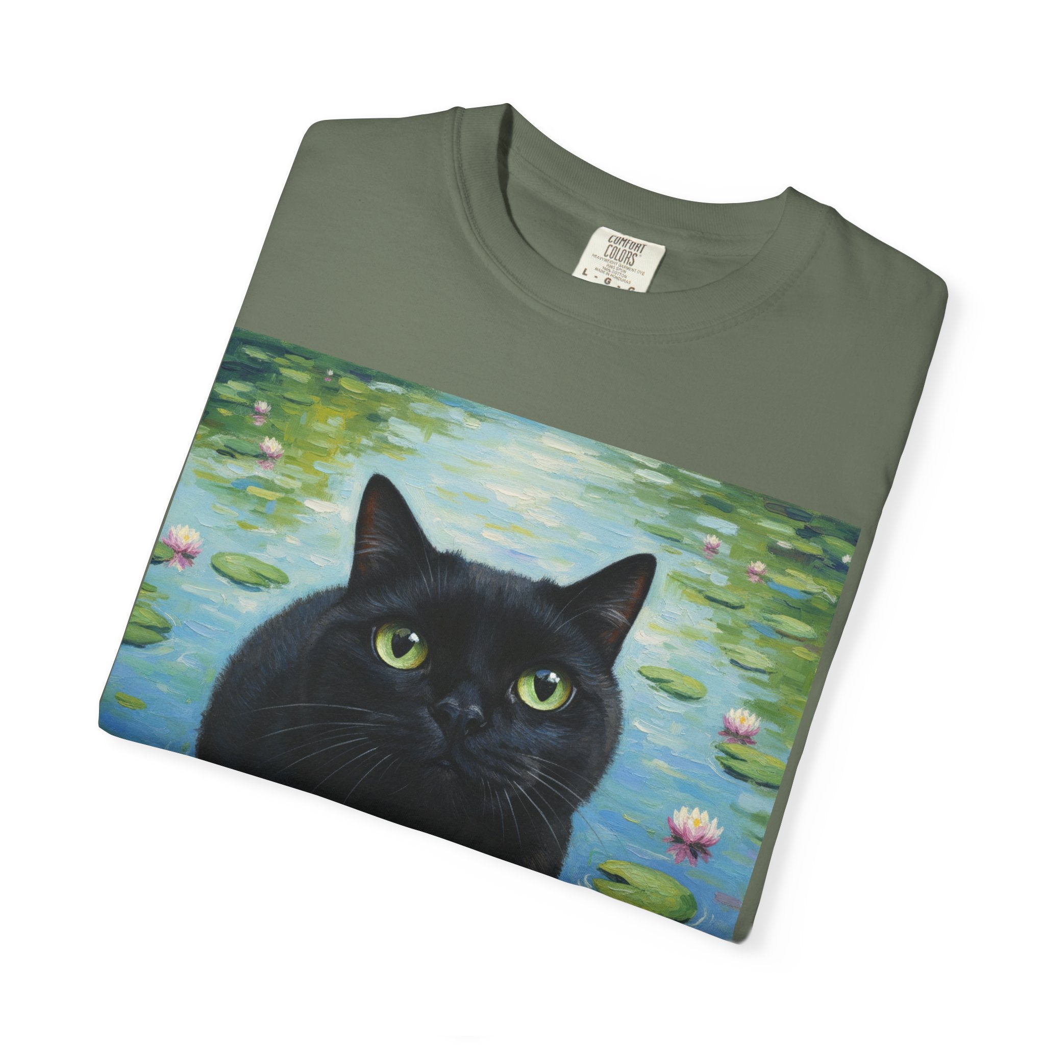 Meowy Muse Monet Cat Comfort Colors Tshirt