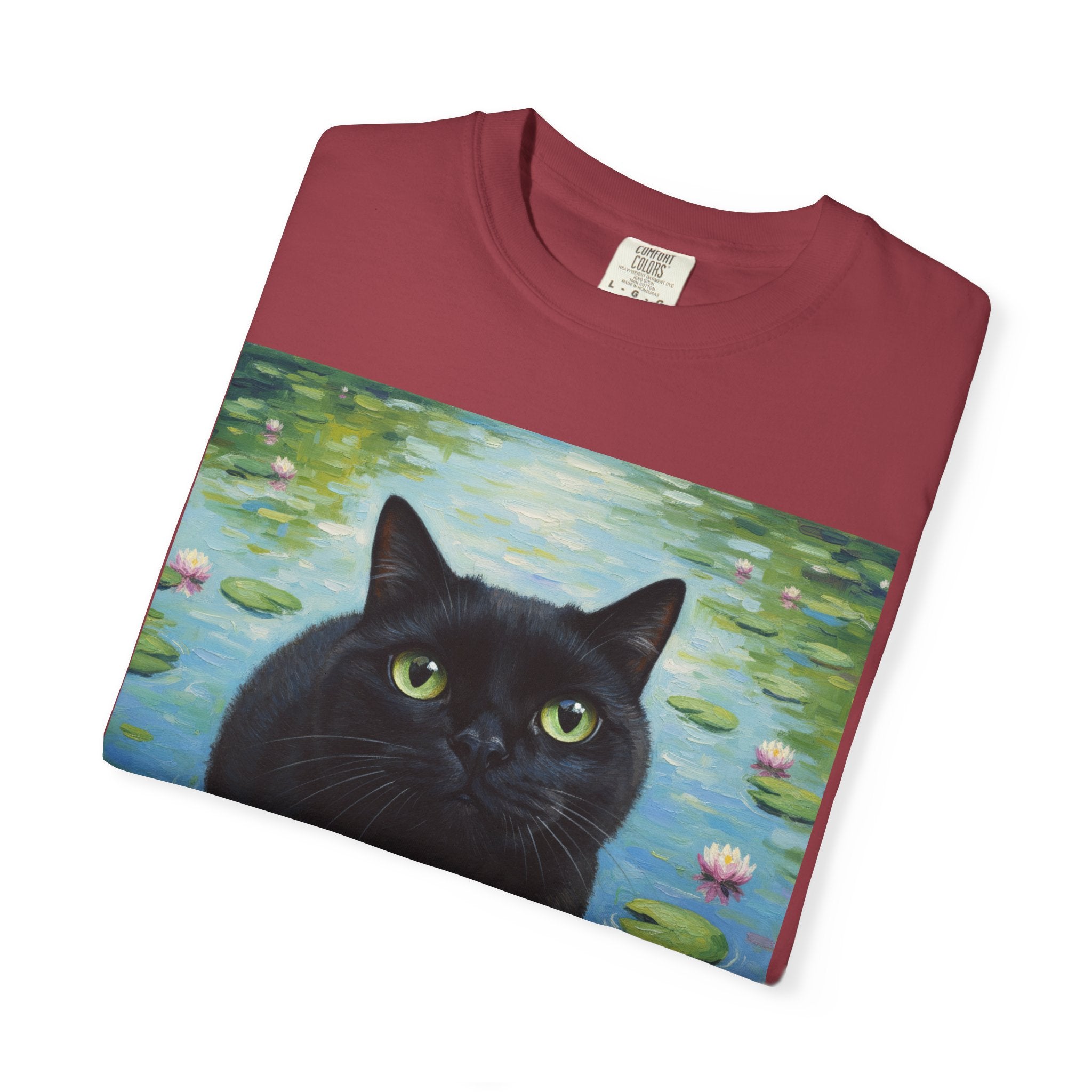 Meowy Muse Monet Cat Comfort Colors Tshirt
