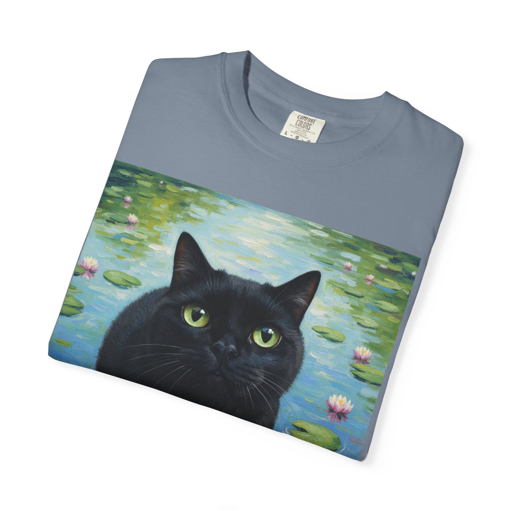 Meowy Muse Monet Cat Comfort Colors Tshirt