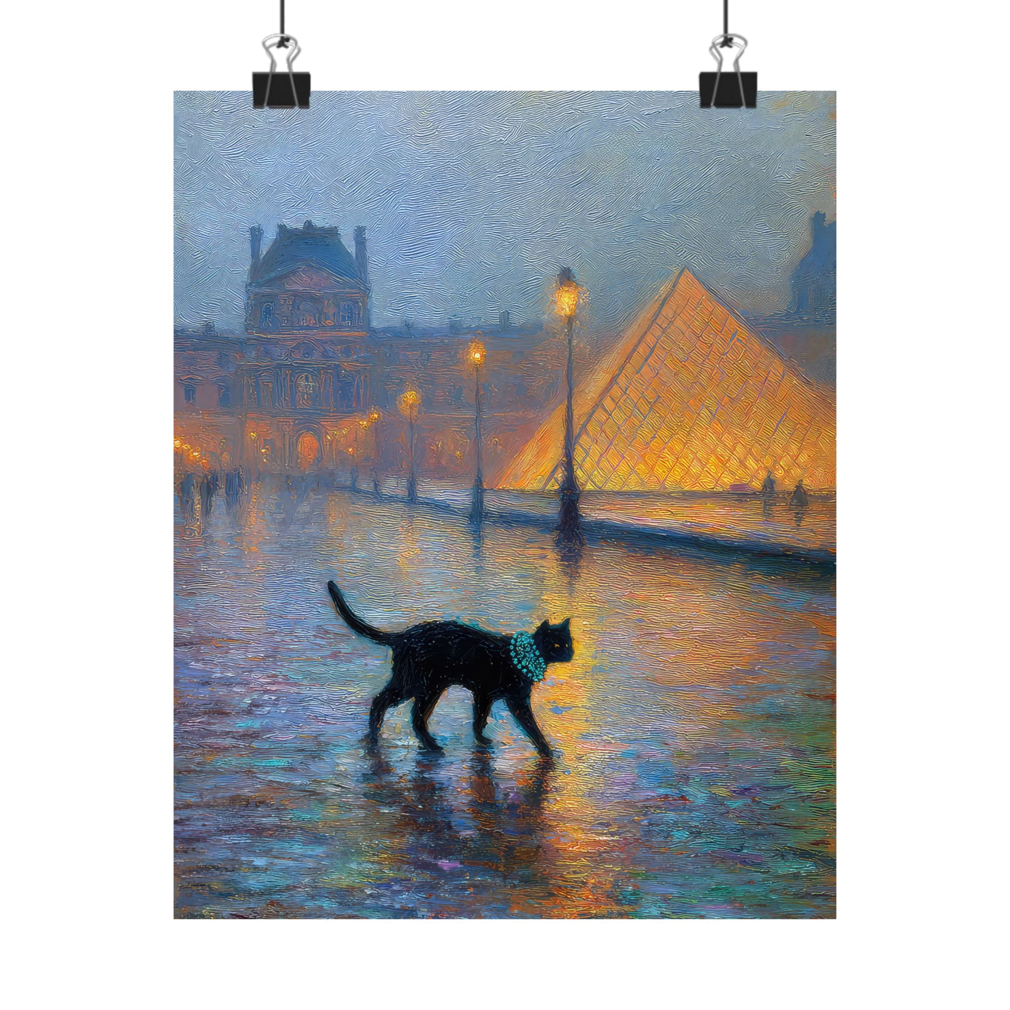 Midnight Walk Monet Cat