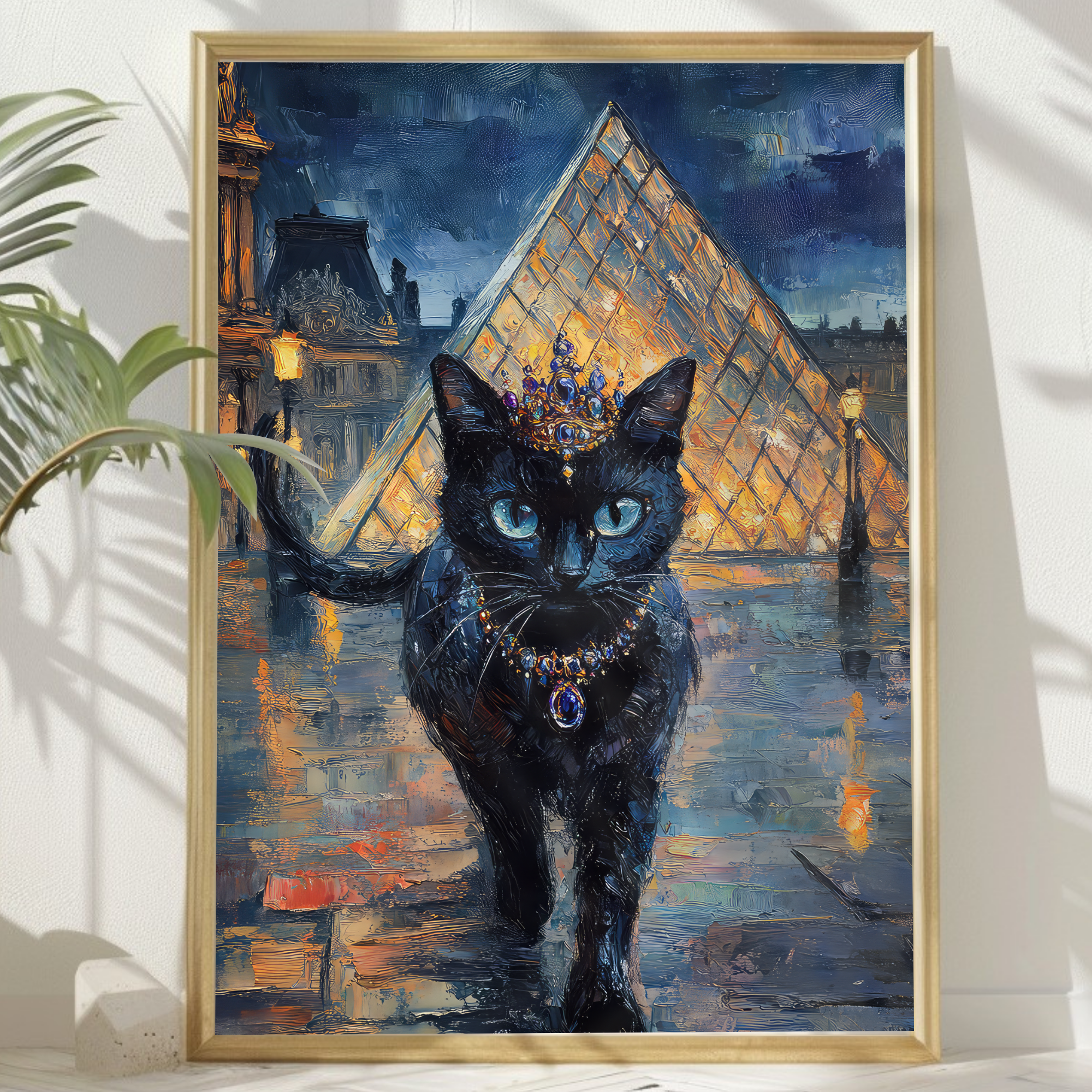 Jewel Thief in the Night Monet Cat